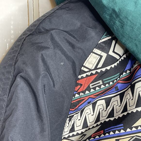 VTG OBERMEYER YOUTH SIZE 16 Ski Snowboard Hooded Jacket Aztec Tribal Southwest - Picture 7 of 16